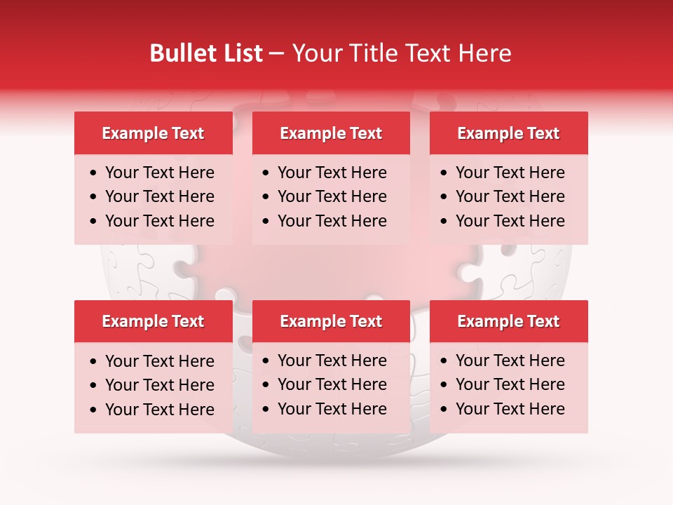 Piece Puzzle Part PowerPoint Template