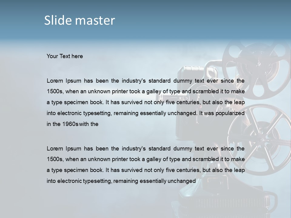 Man Lean Lazy PowerPoint Template