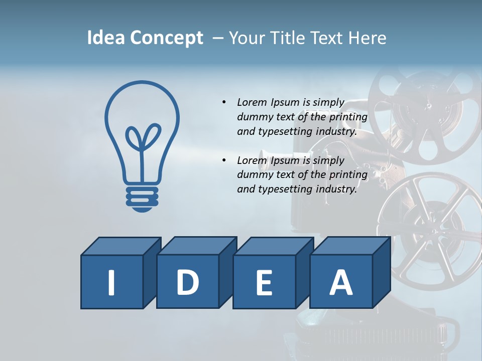 Man Lean Lazy PowerPoint Template