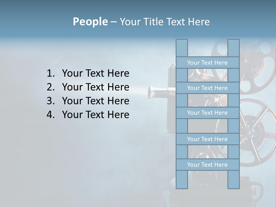 Man Lean Lazy PowerPoint Template
