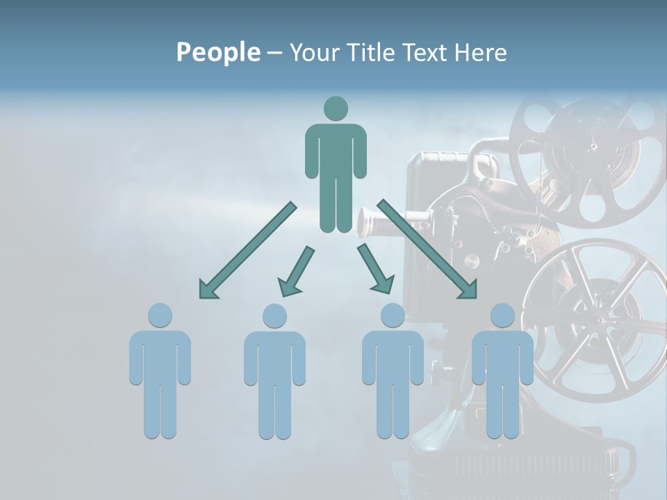 Man Lean Lazy PowerPoint Template