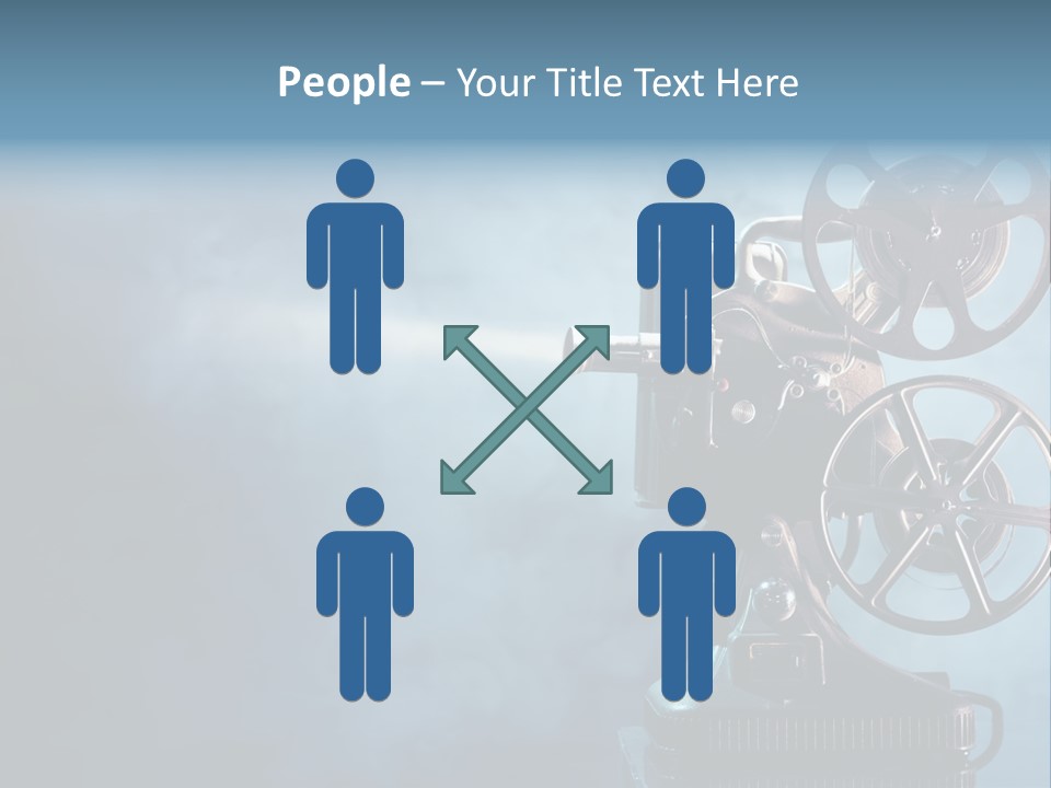 Man Lean Lazy PowerPoint Template