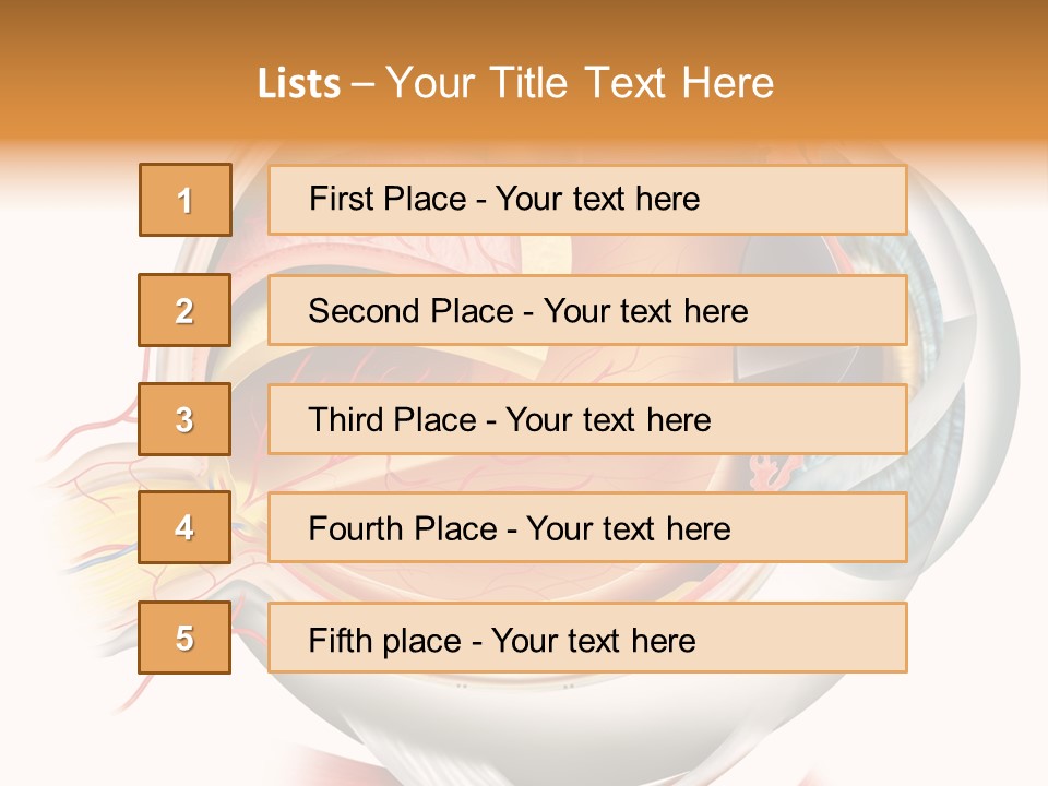 Anatomy Iris View PowerPoint Template