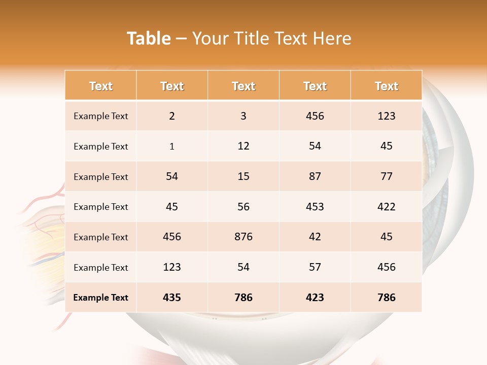 Anatomy Iris View PowerPoint Template