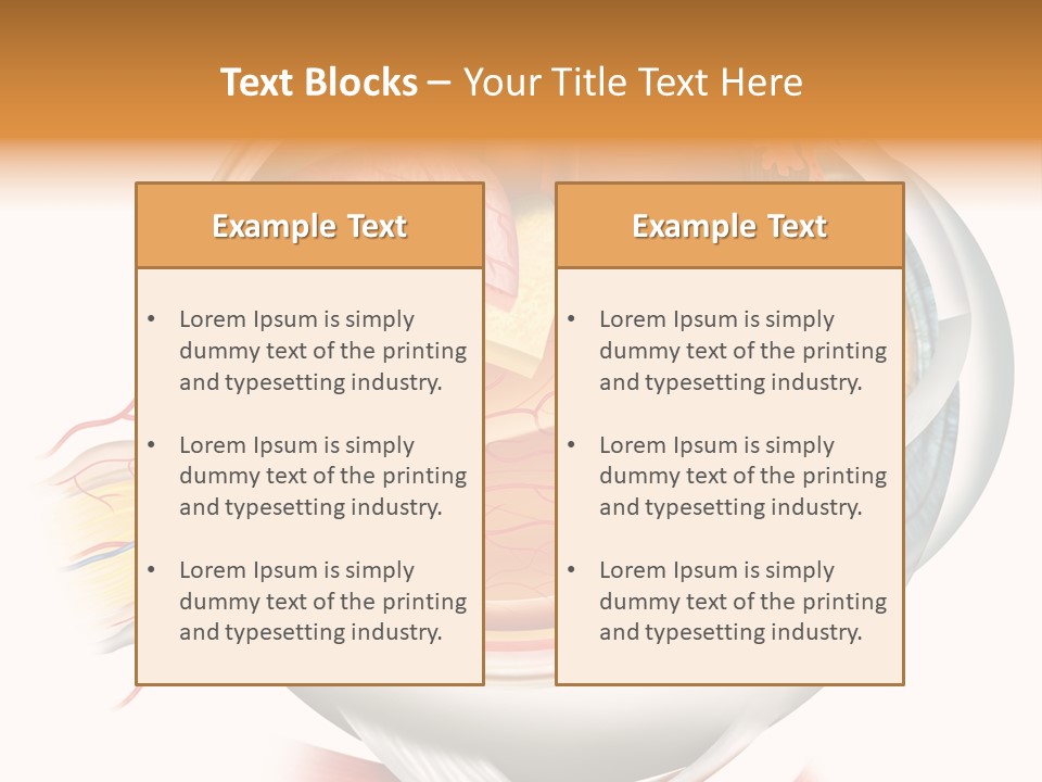 Anatomy Iris View PowerPoint Template