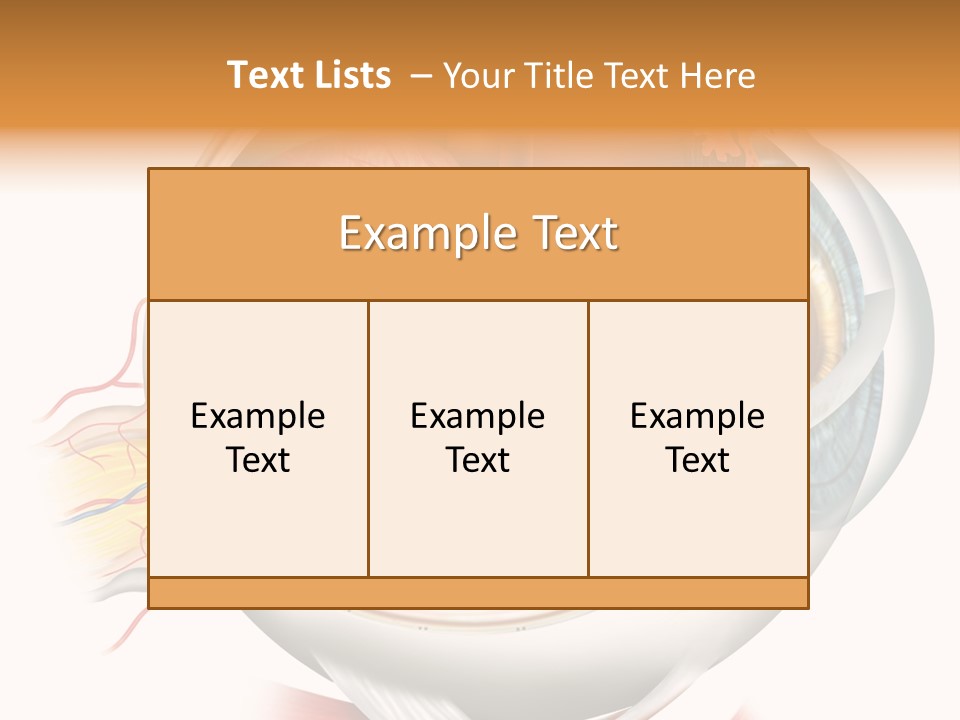 Anatomy Iris View PowerPoint Template