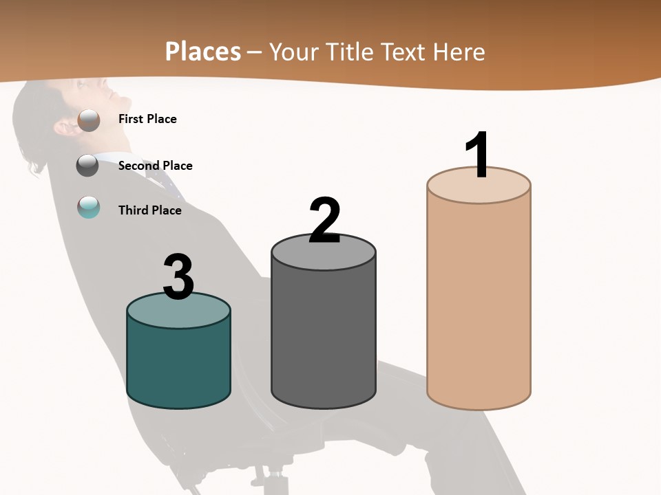 Man Lean Lazy PowerPoint Template