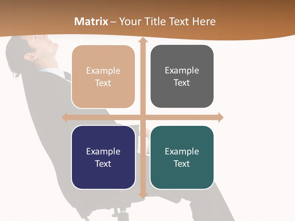 Man Lean Lazy PowerPoint Template