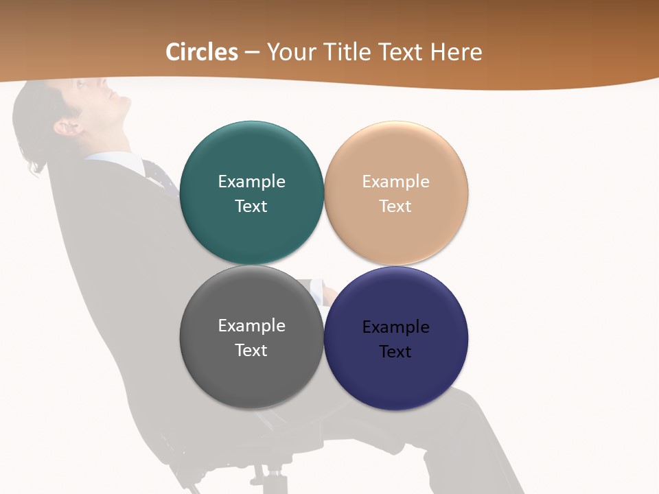 Man Lean Lazy PowerPoint Template