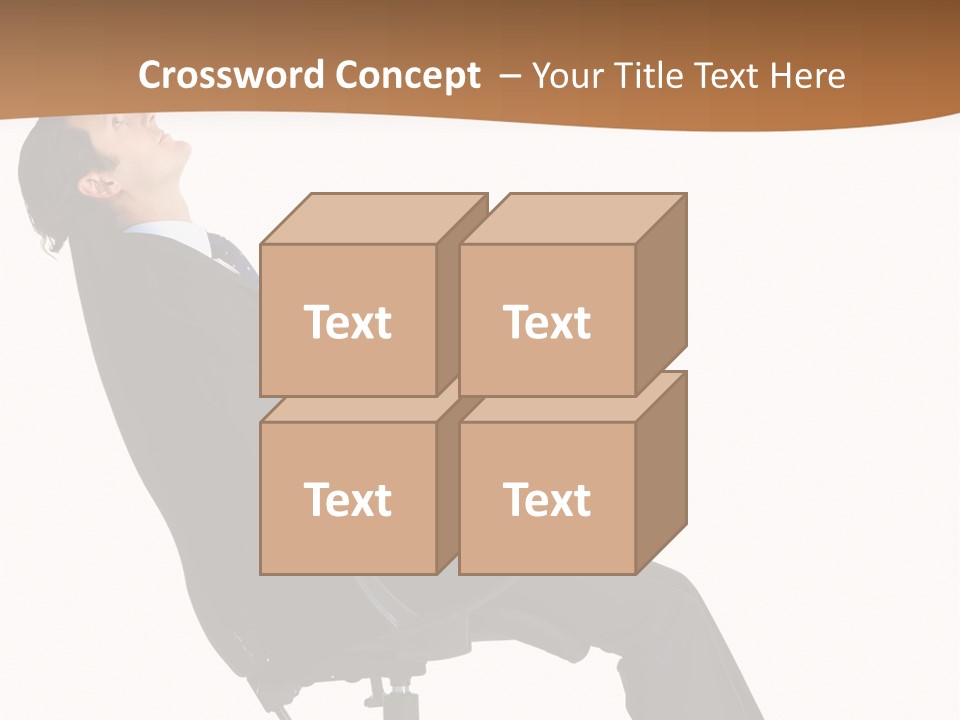 Man Lean Lazy PowerPoint Template