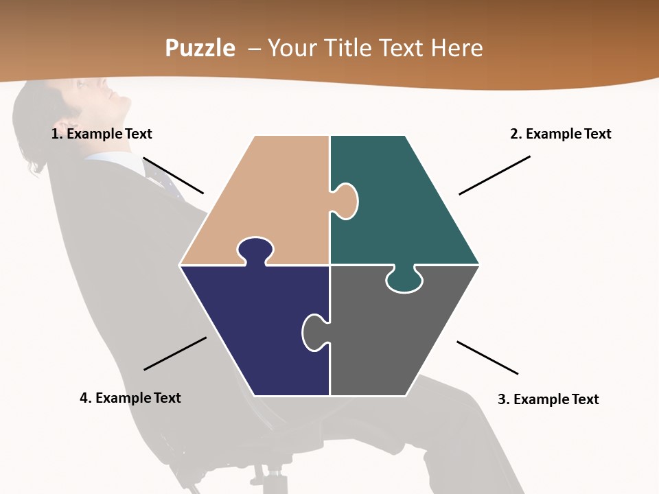 Man Lean Lazy PowerPoint Template