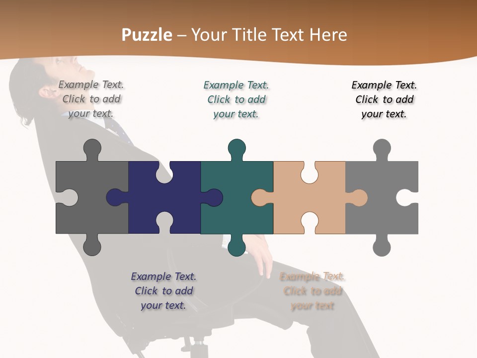 Man Lean Lazy PowerPoint Template