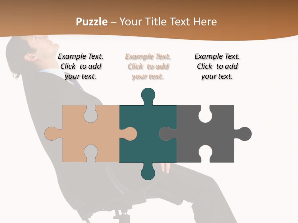 Man Lean Lazy PowerPoint Template