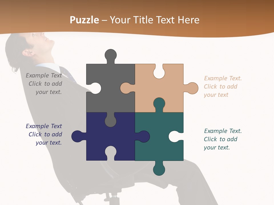 Man Lean Lazy PowerPoint Template