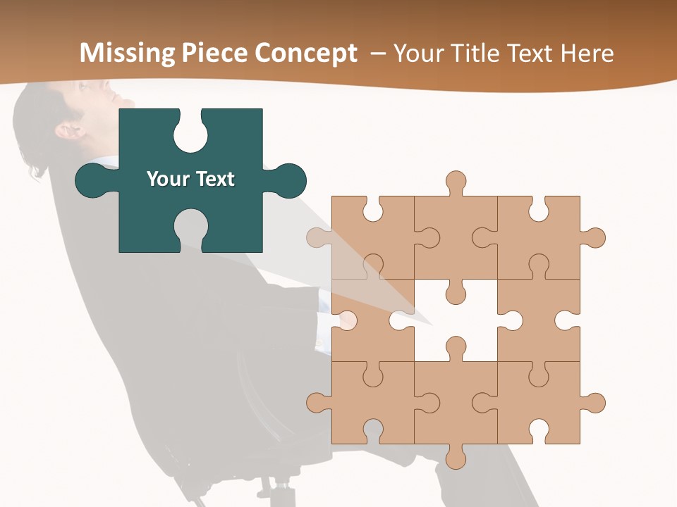 Man Lean Lazy PowerPoint Template