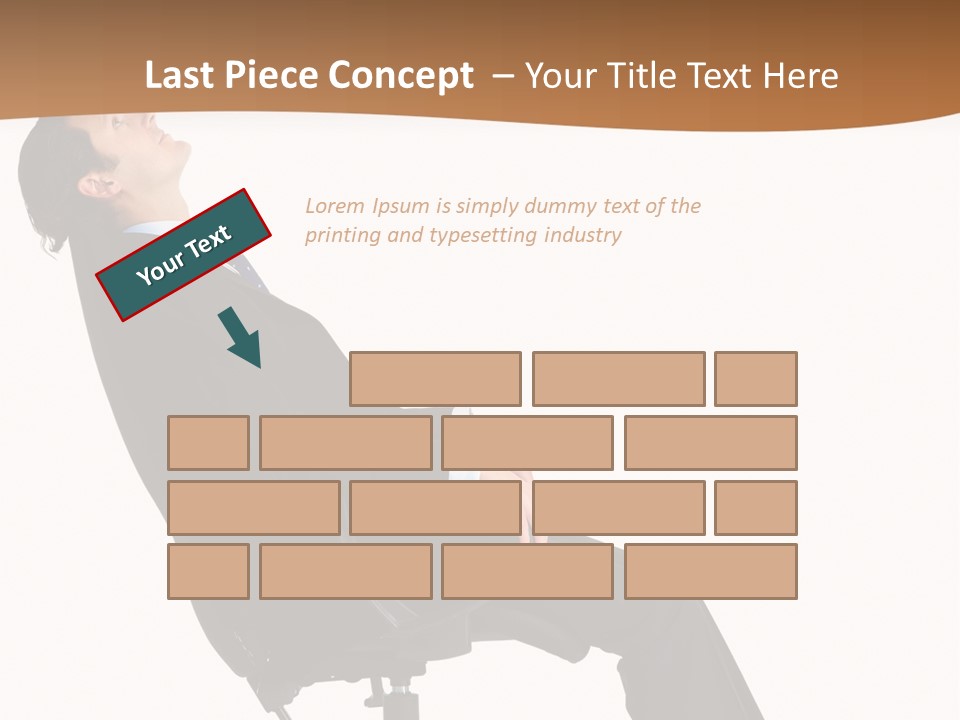 Man Lean Lazy PowerPoint Template