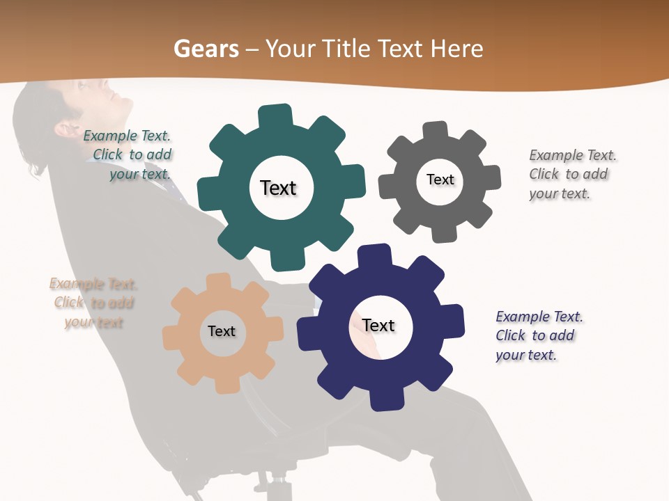 Man Lean Lazy PowerPoint Template