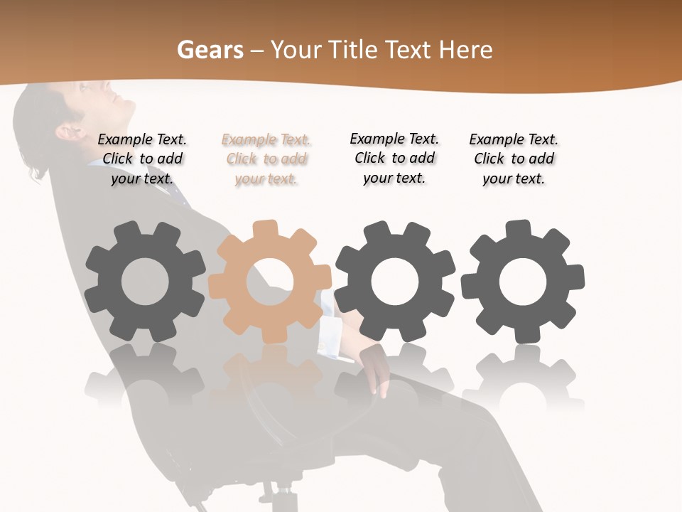 Man Lean Lazy PowerPoint Template