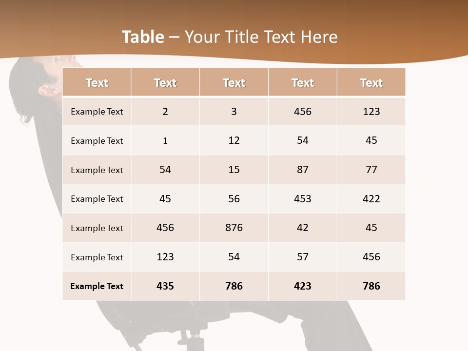 Man Lean Lazy PowerPoint Template