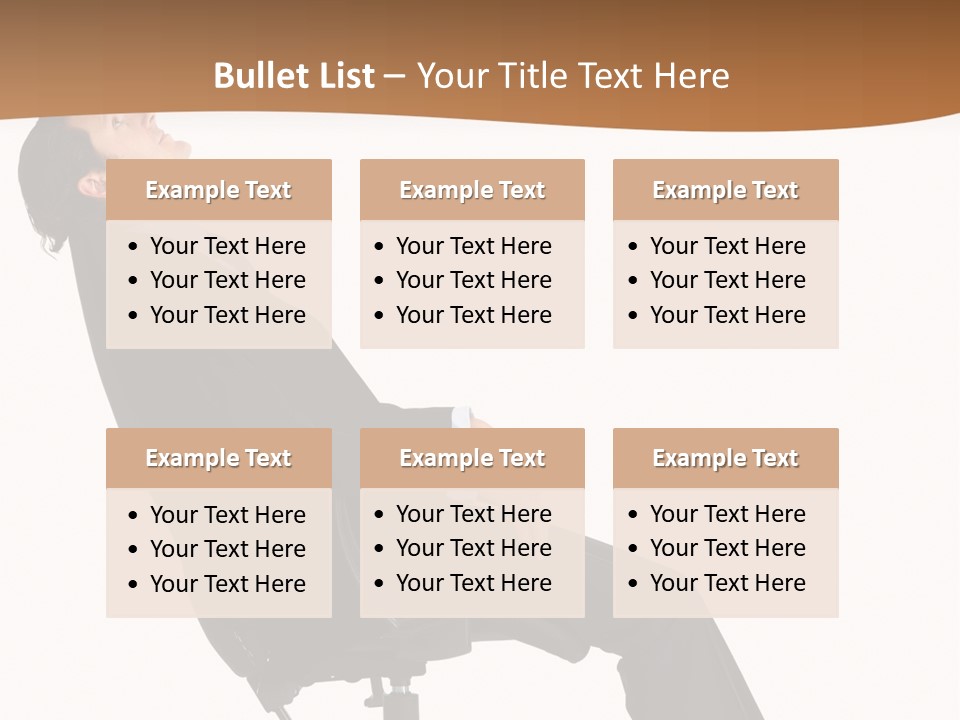 Man Lean Lazy PowerPoint Template