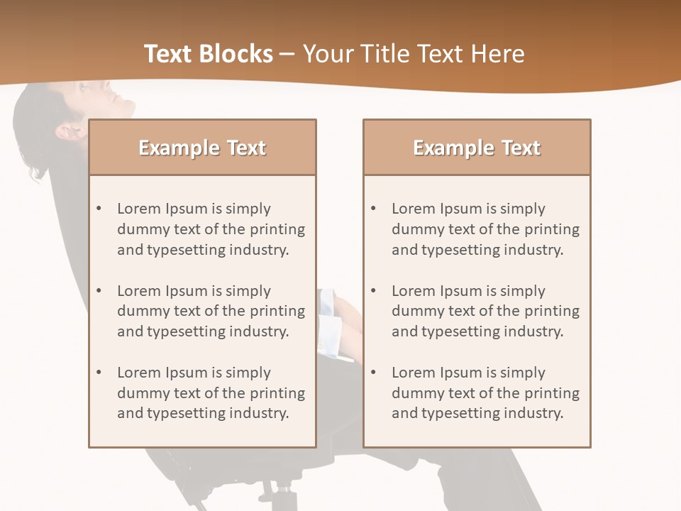 Man Lean Lazy PowerPoint Template