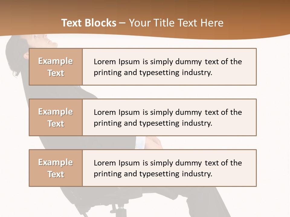 Man Lean Lazy PowerPoint Template