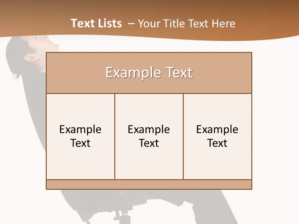 Man Lean Lazy PowerPoint Template