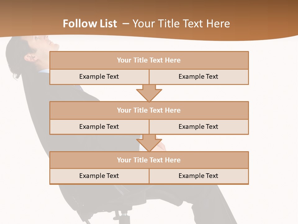 Man Lean Lazy PowerPoint Template