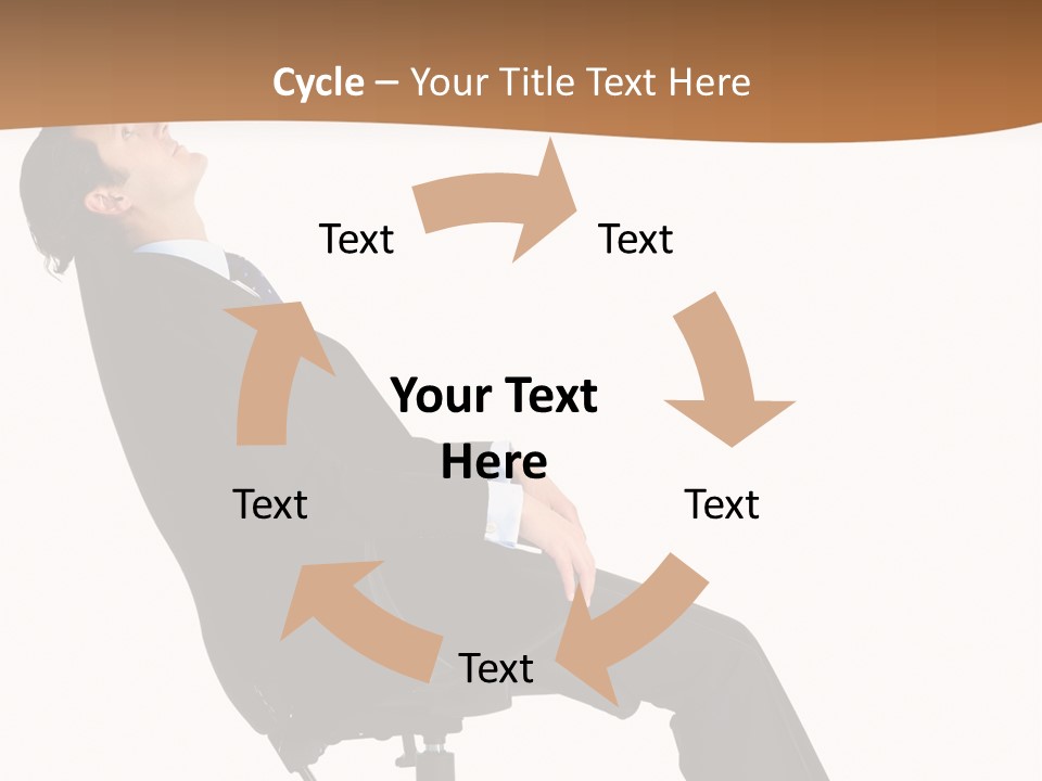 Man Lean Lazy PowerPoint Template