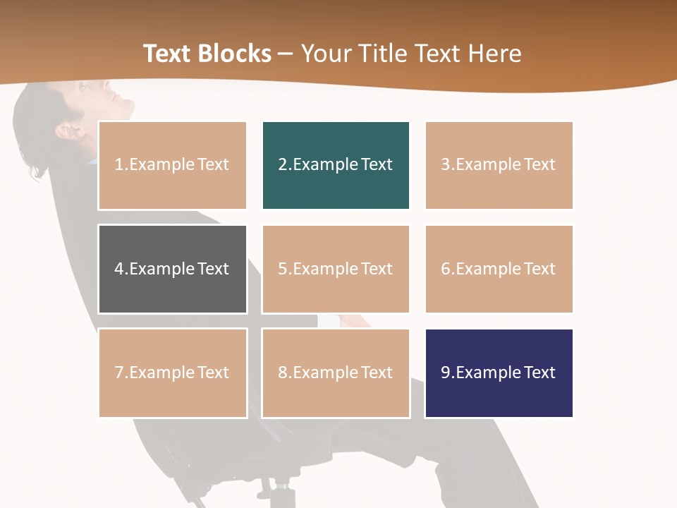 Man Lean Lazy PowerPoint Template
