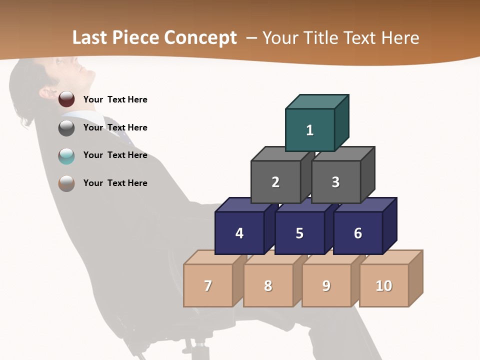 Man Lean Lazy PowerPoint Template