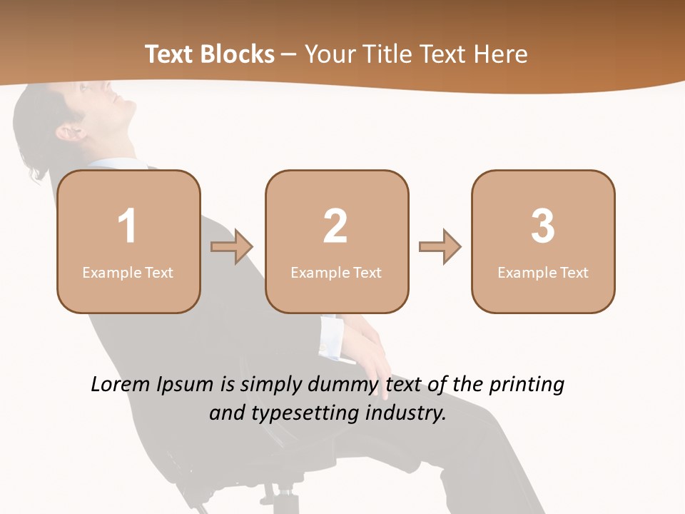 Man Lean Lazy PowerPoint Template