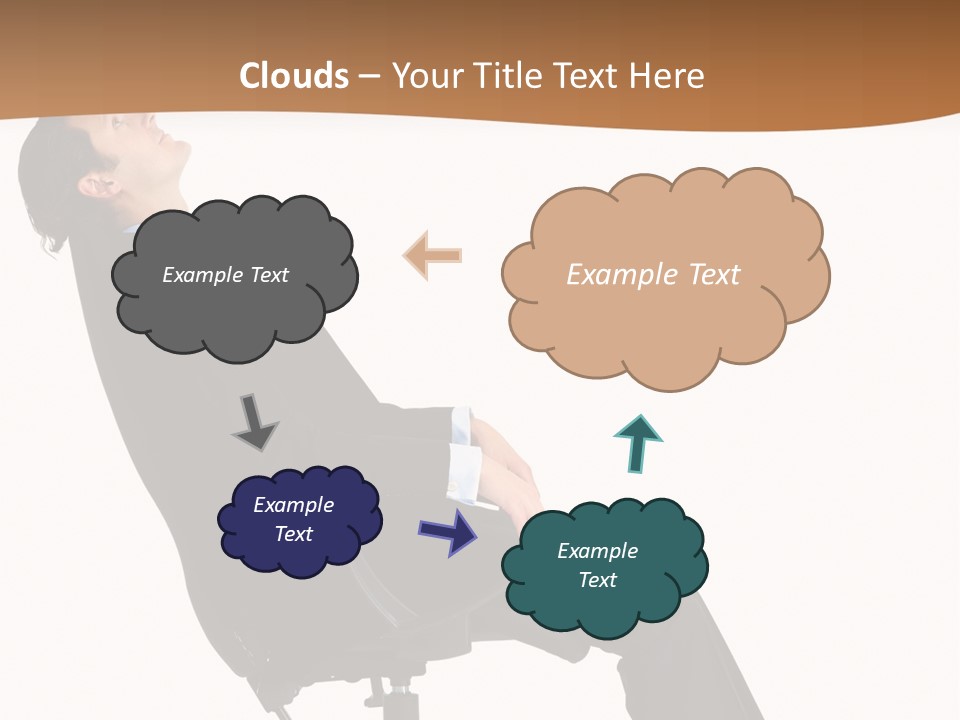 Man Lean Lazy PowerPoint Template