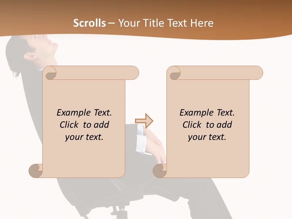 Man Lean Lazy PowerPoint Template