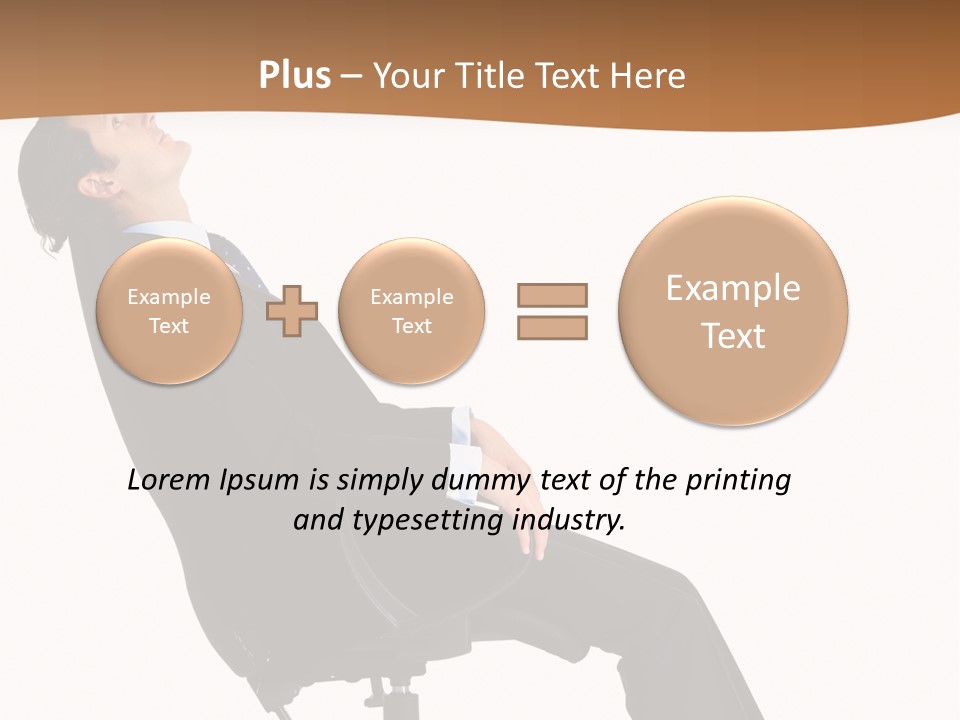 Man Lean Lazy PowerPoint Template
