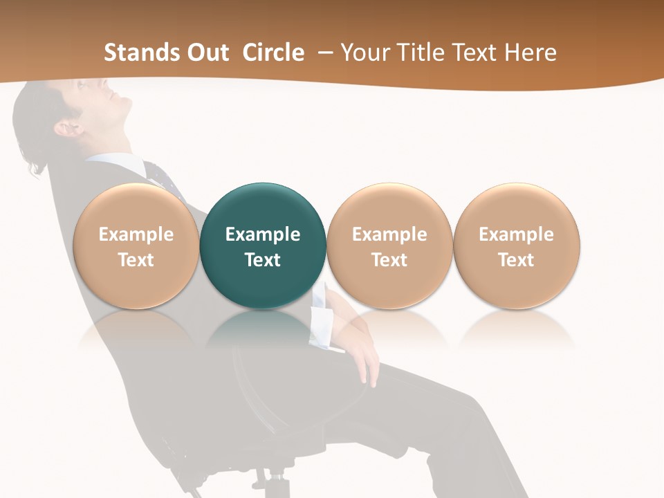 Man Lean Lazy PowerPoint Template