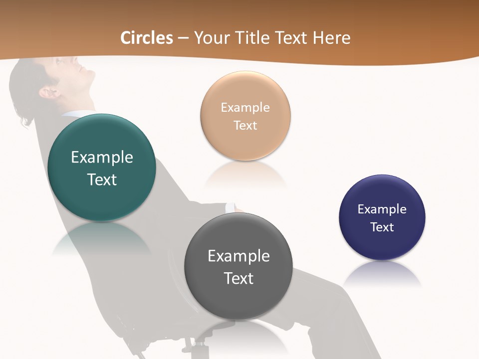 Man Lean Lazy PowerPoint Template