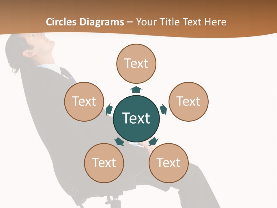 Man Lean Lazy PowerPoint Template