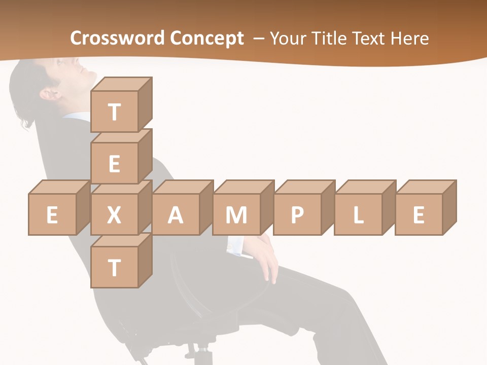 Man Lean Lazy PowerPoint Template
