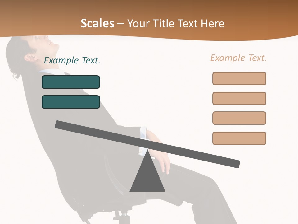 Man Lean Lazy PowerPoint Template
