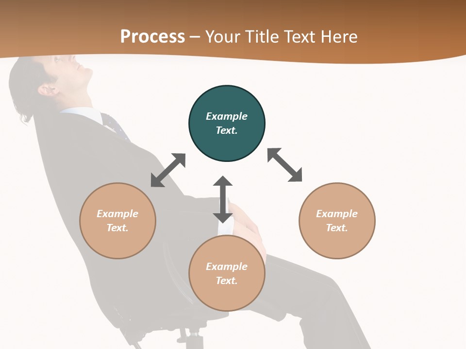 Man Lean Lazy PowerPoint Template