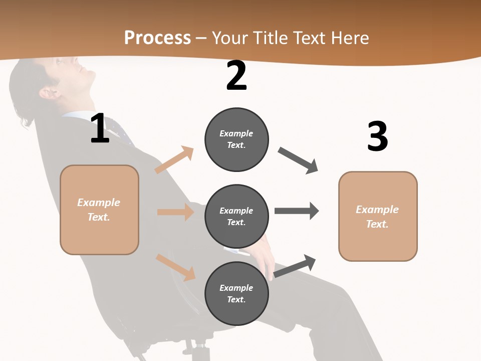 Man Lean Lazy PowerPoint Template