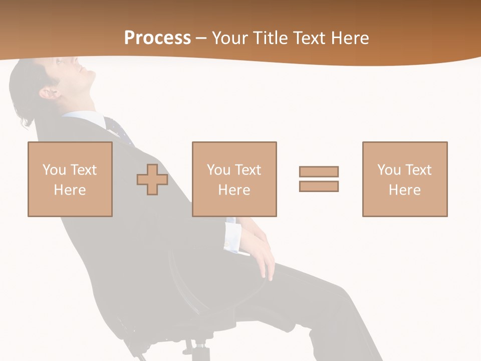 Man Lean Lazy PowerPoint Template