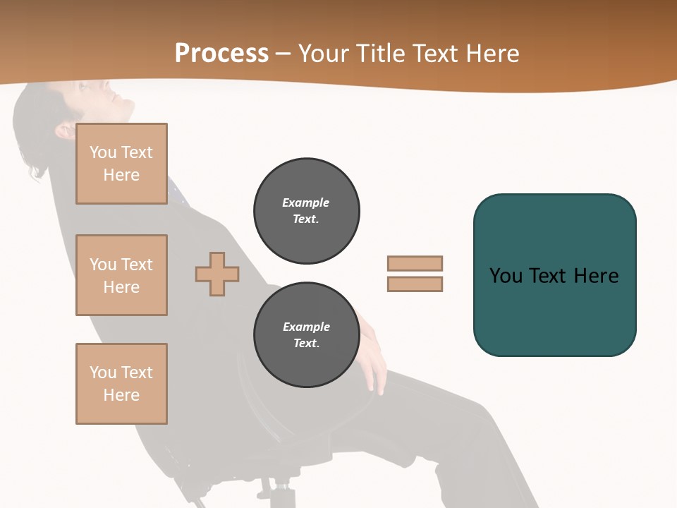 Man Lean Lazy PowerPoint Template
