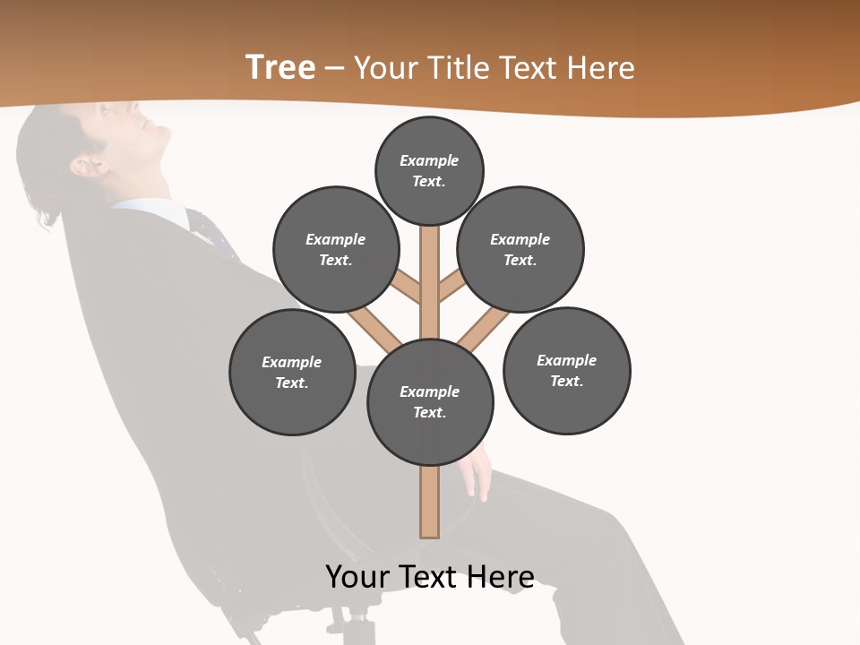 Man Lean Lazy PowerPoint Template