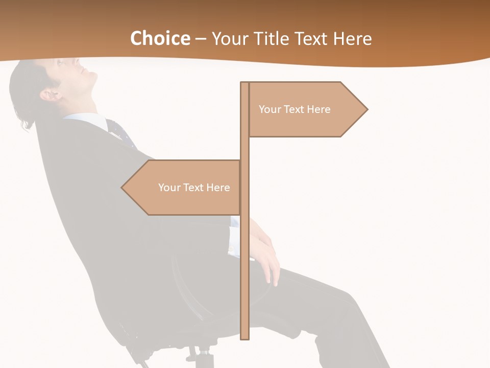 Man Lean Lazy PowerPoint Template