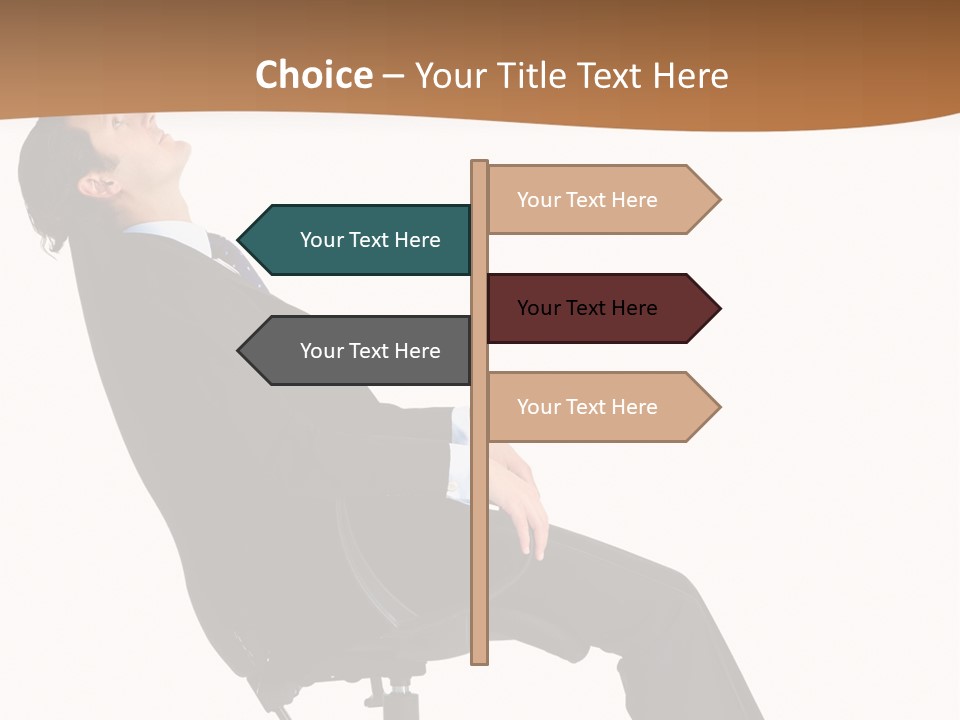 Man Lean Lazy PowerPoint Template