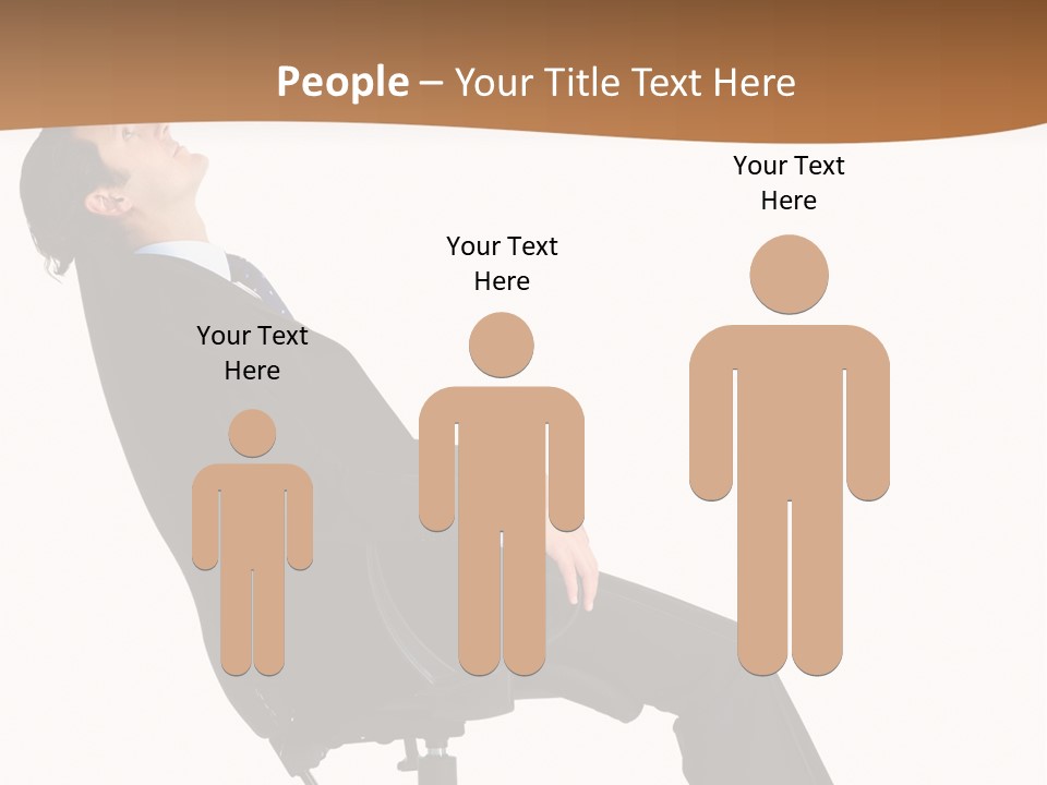 Man Lean Lazy PowerPoint Template