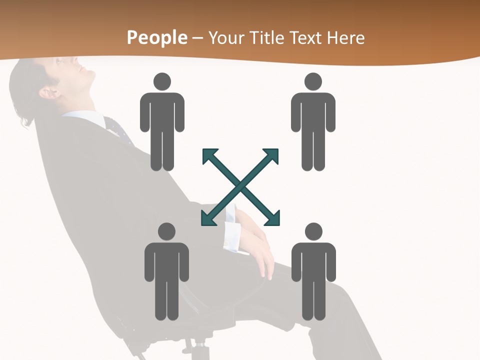 Man Lean Lazy PowerPoint Template