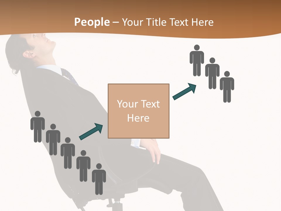 Man Lean Lazy PowerPoint Template